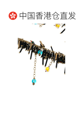 香港直邮Dries Van Noten 德赖斯 范诺顿 女士 手工珠子绣花丝巾