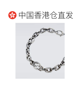 香港直邮Gucci 古驰 男士 银色双G扣手链 000919 metal金属色 舒