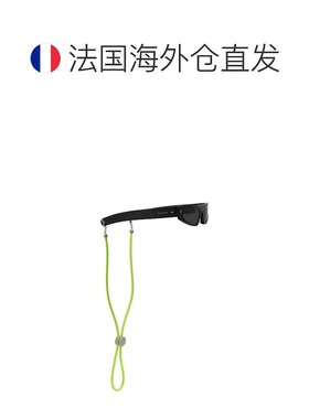 自营欧洲直邮Gucci/古驰 男士黑色金属字母Logo标识飞行员式太阳