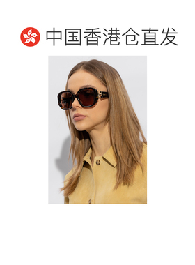 香港直邮CHLOÉ 女士太阳镜 CH0236S0002 SS2026 粉红色 徽标太阳