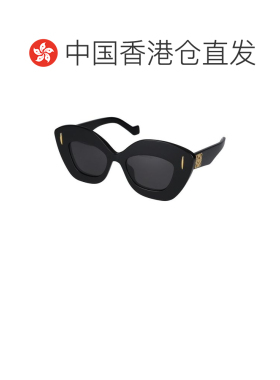 1h可退 香港直邮LOEWE 女士眼镜 LW40127I01A AW2025 黑色 徽标太