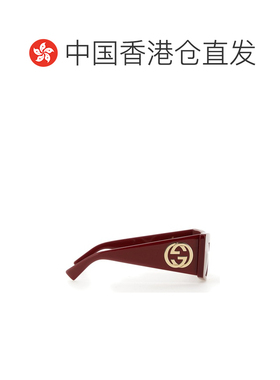 香港直邮GUCCI 女士眼镜 819535J07406060 CO 红色 方框太阳镜