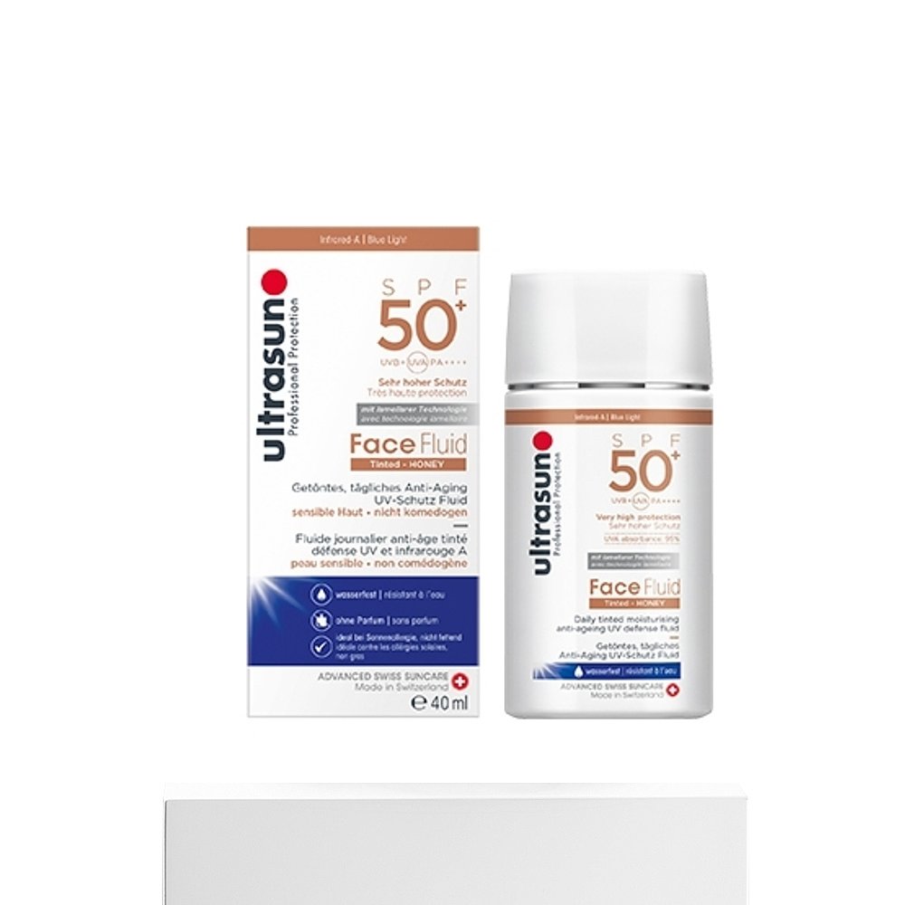 欧洲直邮Ultrasun优佳蜂蜜色防晒霜SPF50敏感肌肤防水40ml - 图1