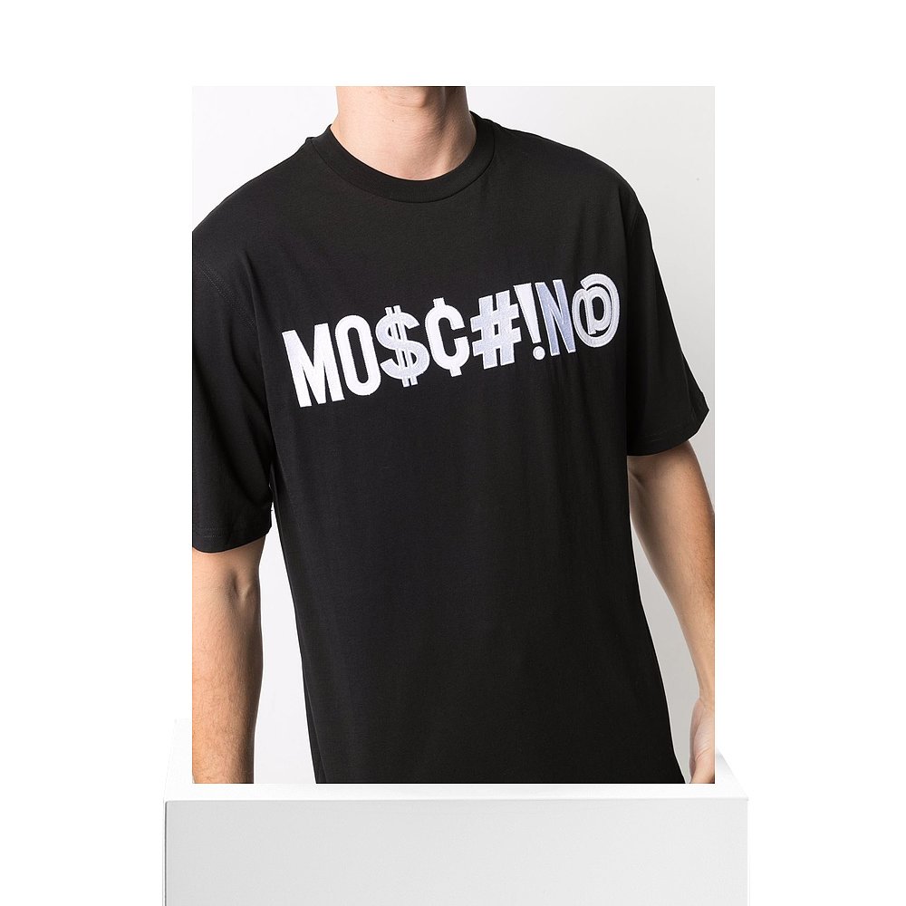 香港直邮Moschino Symbols logo T恤 ZPA07137040 - 图3