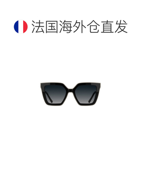自营欧洲直邮Longchamp珑骧 女士黑色植物树脂太阳镜