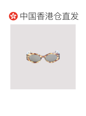 香港直邮alaia 女士 黄色棕色醋纤太阳眼镜 AA0080SYELLOW