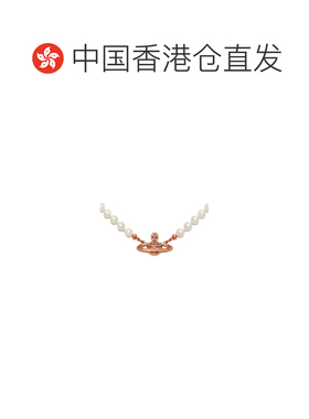 香港直邮Vivienne Westwood 徽标珍珠项链 63030006G121G121吊坠
