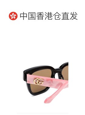 香港直邮Gucci 古驰 女士 徽标太阳镜 GG0998S black黑色 舒适时