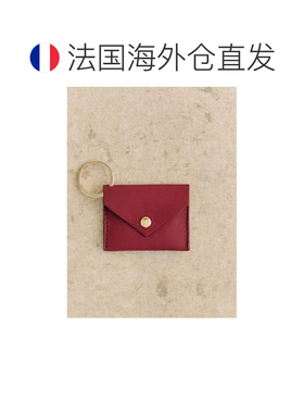 自营欧洲直邮Sezane 女士牛皮红色钥匙扣扣环