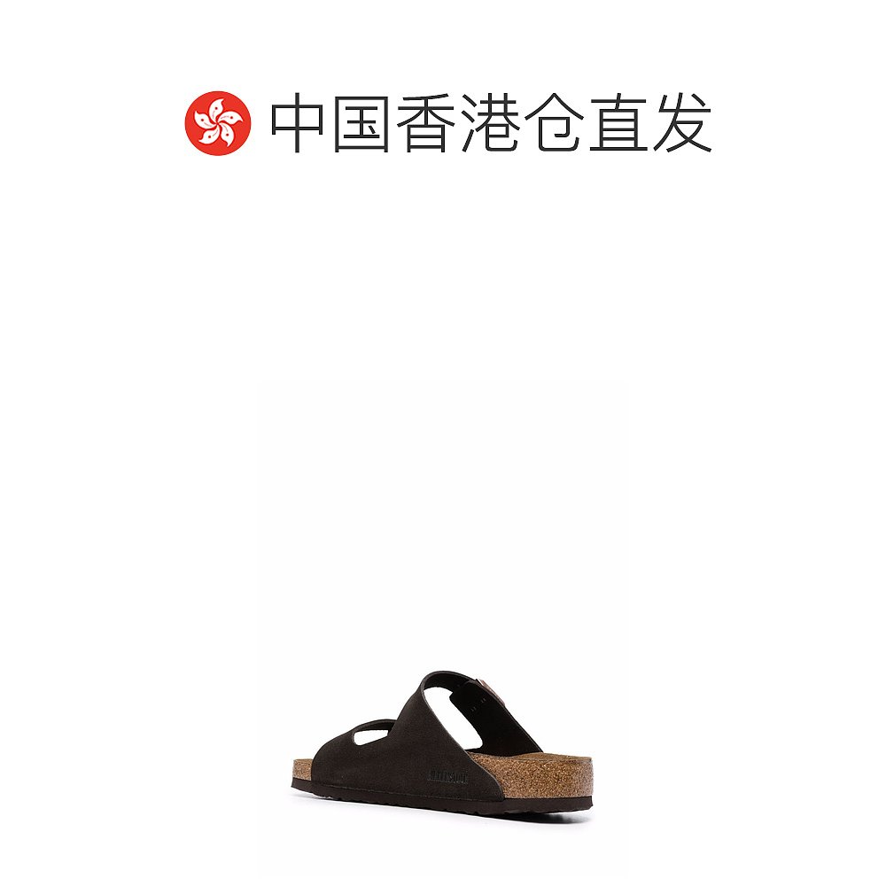 香港直发BIRKENSTOCK勃肯男士棕色绒面皮凉鞋简约时尚951311 - 图1