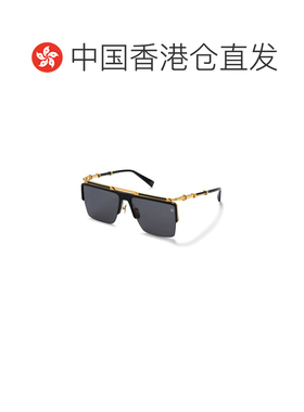 香港直邮BALMAIN 男士太阳镜 BPS168ABLKGLD SS2025 黑色