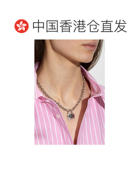 香港直邮BALENCIAGA 男士项链 861381TZ46S1876 SS2026银色吊坠