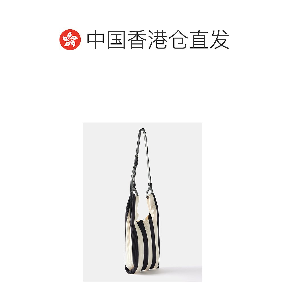 香港直邮LASTFRAME 女士Ichimatsu small striped knit tote bag - 图1