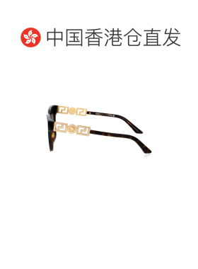 1h可退 香港直邮versace 范思哲 女士 醋纤雪茄色太阳眼镜 0VE447