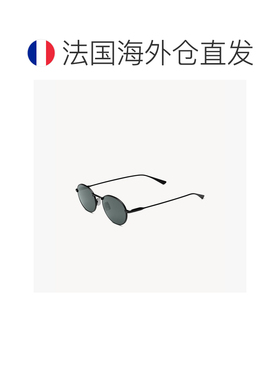 自营欧洲直邮YSL圣罗兰 SL 799半哑光黑/黑色金属圆形太阳镜男女