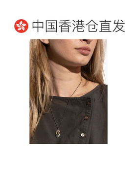 香港直邮LEMAIRE 男士项链 JW0119LO036BR098 CO 银色 猫眼吊坠项