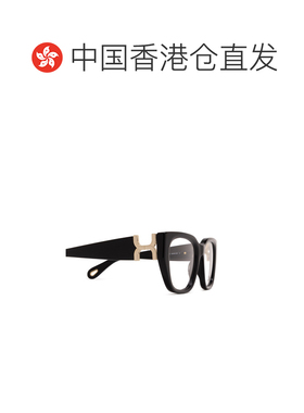 1h可退 香港直邮Chloe 蔻依 女士 几何框平光镜 CH0238O black黑