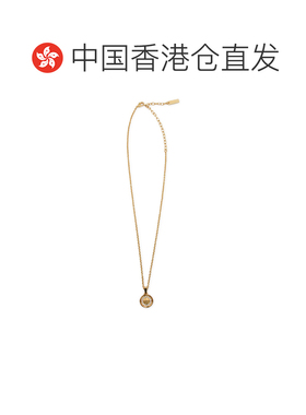1h可退 香港直邮versace 范思哲 女士 MEDUSA 金色铜制项链 10261