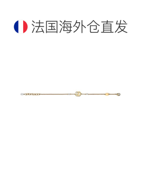 自营欧洲直邮Gucci古驰GG Marmont系列女士黄金色金属吊饰链式手