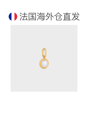 欧洲直邮CELINE（赛琳）Celine 珍珠树脂吊坠，珍珠与镀金黄铜材