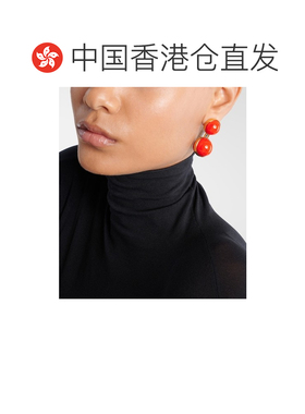 香港直邮alaia 女士 球形小号耳环 orange橙色 舒【付后1h可退】