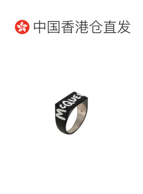 香港直邮mcqueen 亚历山大 麦昆 男士 戒指 black黑色 舒适时尚