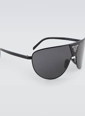 1h可退 香港直邮Prada 普拉达 男士 飞行员太阳眼镜 metal金属色