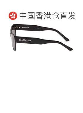 1h可退 香港直邮Balenciaga 巴黎世家 女士 黑色 Flat Text Catey