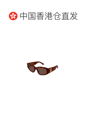香港直邮BALENCIAGA 女士眼镜 BB0475S002 SS2026 棕色 几何框太