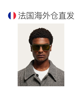 自营欧洲直邮Ferragamo菲拉格慕 男士卡其色醋酸纤维太阳镜