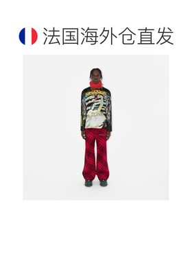 自营欧洲直邮Burberry/博柏利 男士红色羊绒围巾