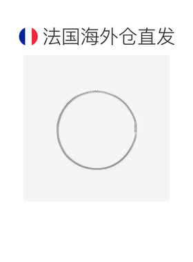 自营欧洲直邮Burberry博柏利 男士银色黄铜镀金格纹雕花链饰推扣