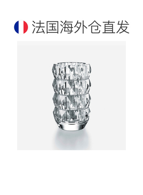欧洲直邮Baccarat巴卡拉 Louxor透明水晶圆形花瓶摆件