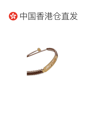 香港直邮MIU MIU 女士项链 5IB7822IHJF05D8 SS2026 黄色 徽标手