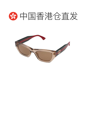 香港直邮GUCCI 女士太阳镜 GG2116S004 AW2025 棕色古驰