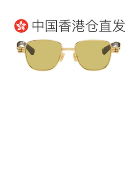 香港直邮Bottega Veneta 葆蝶家 女士 金色 Bolt 太阳镜配饰