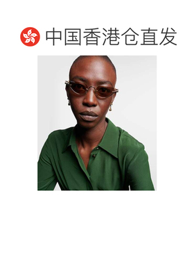 1h可退 香港直邮Gucci 古驰 女士 双G猫眼太阳眼镜 000919
