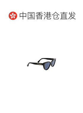 香港直邮FENDI 女士眼镜 FE40087U01V AW2025 蓝色 FENDI Sunglas