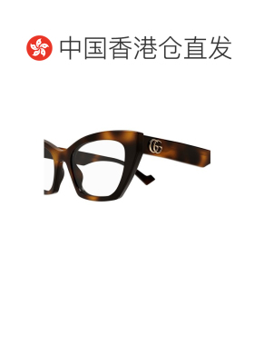 1h可退 香港直邮Gucci 古驰 女士 徽标平光镜 GG1334O colorful花
