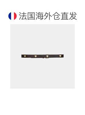 自营欧洲直邮Carhartt WIP Tylor烟草棕/金色皮革爱心图案腰带男