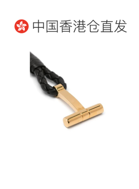 1h可退 香港直邮Tom Ford 汤姆 福特 男士 编织皮革手链 JM005ICL