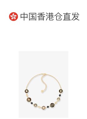 1h可退 香港直邮DIOR 迪奥 女士 D-Luck finishes 金属金色项链 N