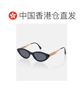 1h可退 香港直邮Fendi 芬迪 女士 graphy 猫眼太阳眼镜 black黑色