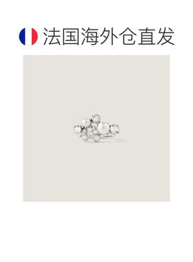 自营欧洲直邮Givenchy纪梵希 Crystal Pearl女士金属水晶珍珠戒指