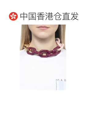 香港直邮Marni 玛尼 女士 Metal & Resin Chain 项链 COMV0556A0P