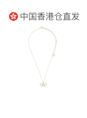 1h可退 香港直邮Self-Portrait 女士 蝴蝶结项链 PF25611NSLSILVE