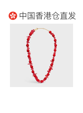 香港直邮CELINE 女士项链 B10G04W1827ED AW2026 红色 串珠项链