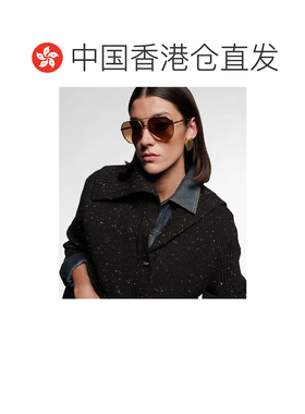 1h可退 香港直邮Bottega Veneta 葆蝶家 女士 浅缎带飞行员太阳眼
