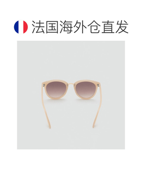 自营欧洲直邮Mango芒果 女士金属鼻梁眼镜太阳镜米色