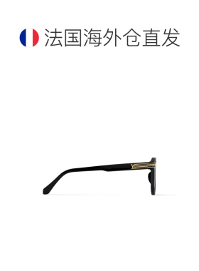 自营1h可退 欧洲直邮LV路易威登 男士黑色醋酸纤维方形太阳镜